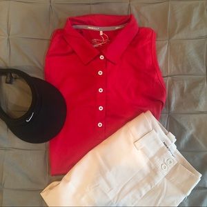 NWT Nike Golf Fuchsia Sleeveless Polo 🏌️‍♀️